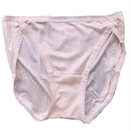 出口高档桑蚕丝女士内裤女士针织真丝性感内衣真丝低腰三角裤 - 丝