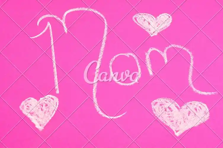 设计文字背景白色节日标志粉色庆祝心型母亲图片