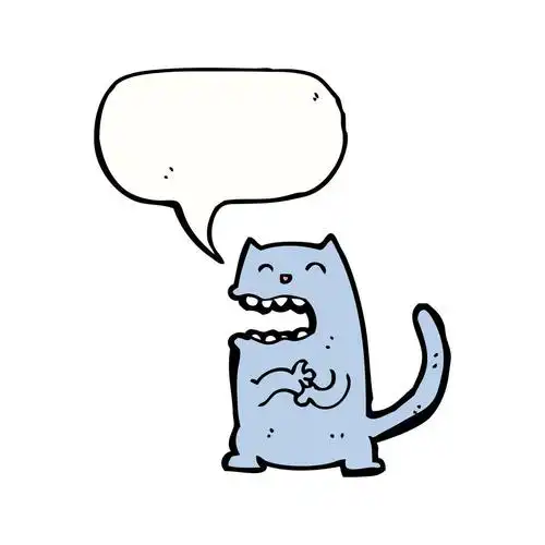 邪恶的笑猫,矢量,笑猫卡通白色背景上的邪恶