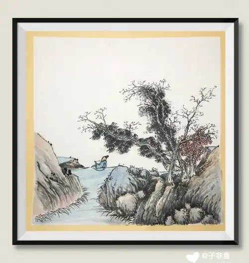 挑战100幅山水国画23含步骤简单易学