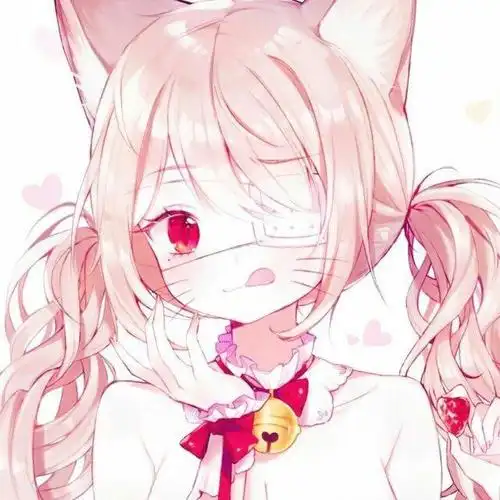 动漫头像:可爱的猫耳女孩头像甜甜的全是少女心