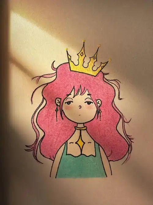 彩铅画 | 可爱的小女孩!喜欢一起画吧#画画