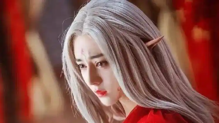 原创古装白发造型宋茜杨蓉甜美可爱