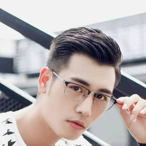 男士韩版眼镜架潮金属半框男女款tr90复古眼镜框可配近视镜2617图片