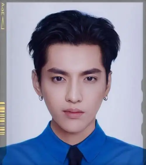吴亦凡正脸证件照