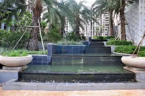 丽晶维港小区水系景观实景