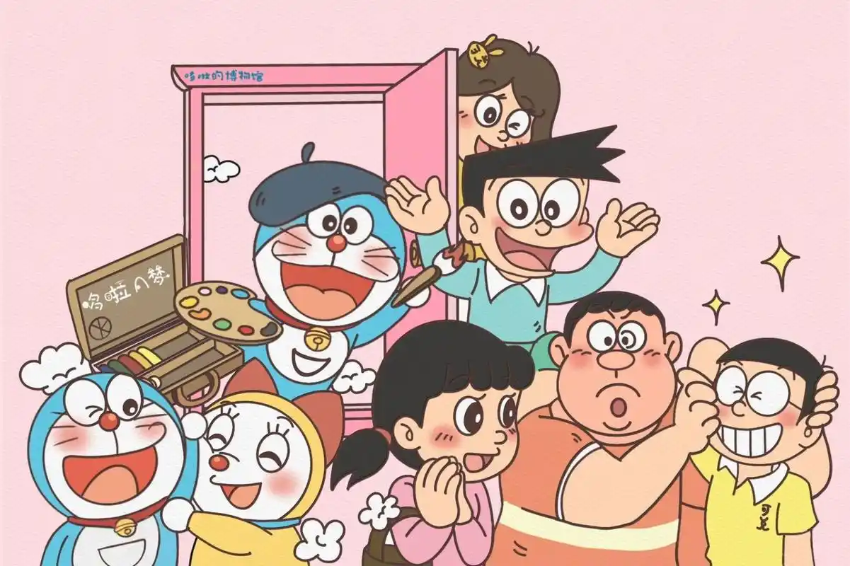 哆啦a梦壁纸,小哆啦的快乐星球 绘图:哆啦的博物馆7015可兑 #简笔