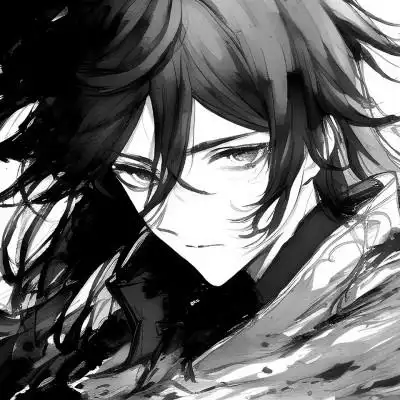 优质动漫男头黑白105张_男生动漫头像_头像屋