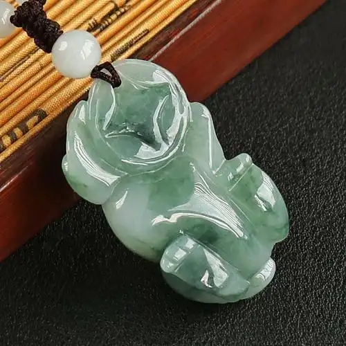 瑞兽貔貅-天然a货翡翠貔貅吊坠(赠珠链,附证书)