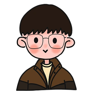 手绘卡通可爱戴眼镜的女孩红色卫衣人物元素可爱卡通人物形象动漫头像