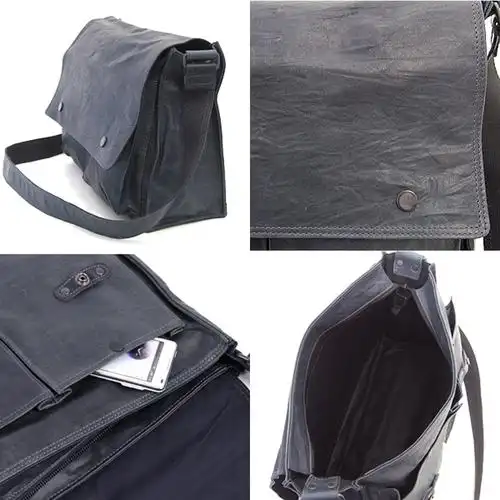 baggy port日本男包日系真皮邮差包斜挎单肩包男士青年大容量大号