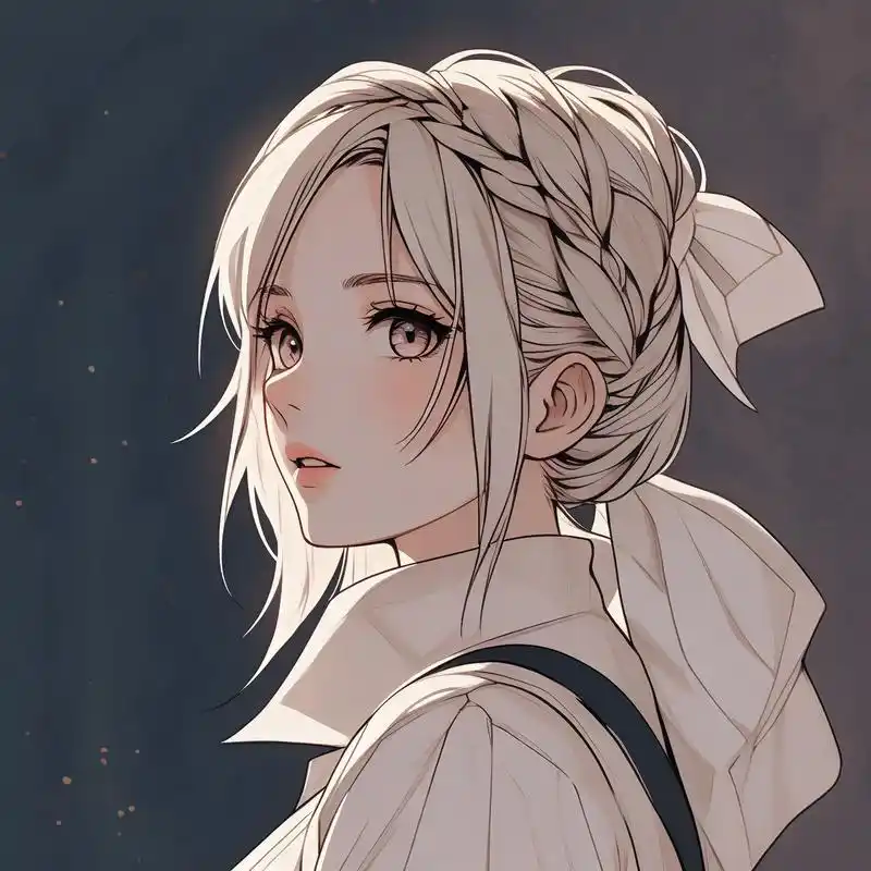 动漫风女生侧颜头像 今天给大家分享一组超美的动漫风女生侧颜头像