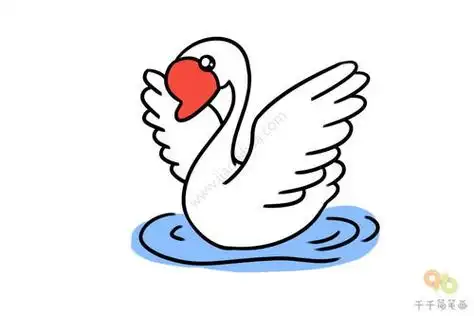 画美丽的天鹅简笔画白天鹅图片简笔画,天鹅简笔画,卡通白天鹅简笔画第