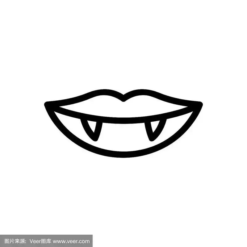 吸血鬼,绘画插图,符号,尖牙,矢量