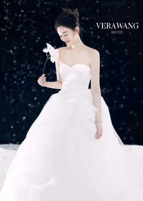 omg75李小冉这件verawang婚纱也太美了吧