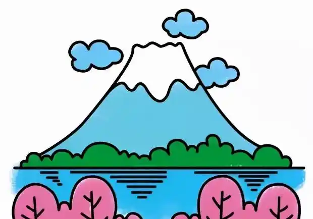 风景简笔画简单又漂亮风景简笔画