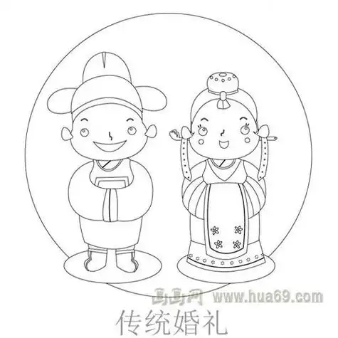 中国传统礼仪简笔画