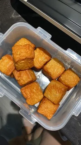 空气炸锅炸鱼豆腐好香呀