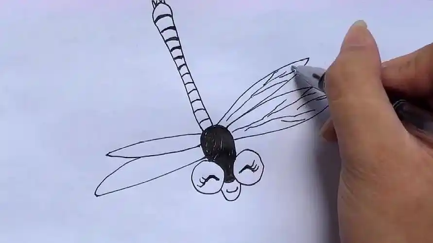 蜻蜓简笔画怎么画