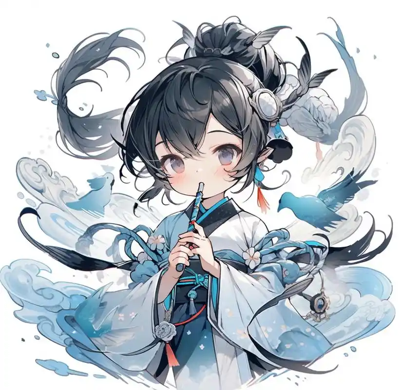 萌系古风 || 清风明月  转自画画的寳丫#漫画# #二次元