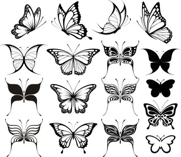 矢量蝴蝶图片-矢量彩色蝴蝶无缝背景素材-高清图片-摄影照片-寻图免费