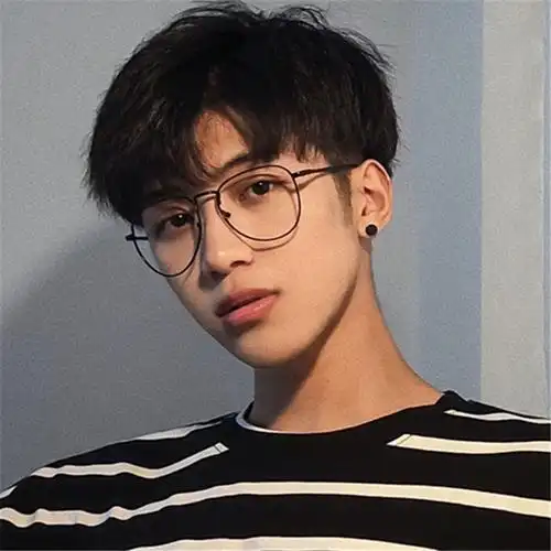 装饰眼镜无度数男眼镜男潮金丝边眼睛框镜架辐射大框平光镜男士大脸