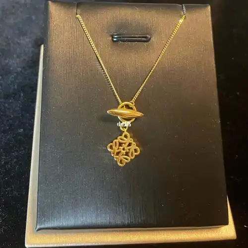 足金罗意威项链7克多