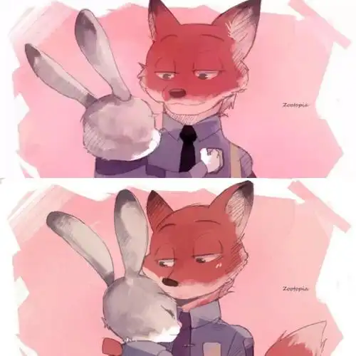 疯狂动物城 狐狸尼克&兔子朱迪cp