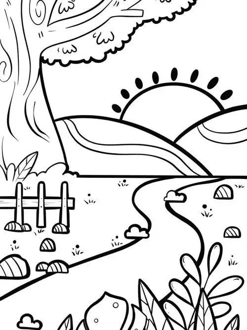 简笔画万能场景