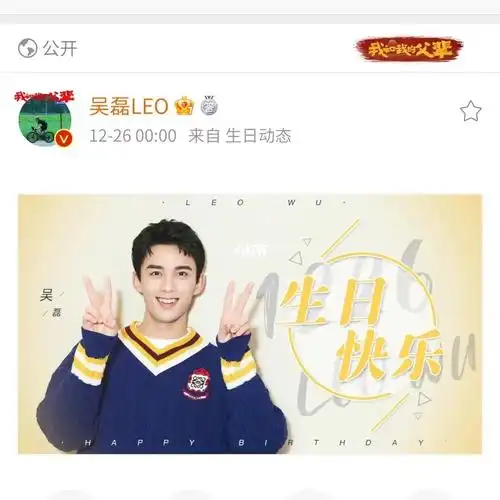 吴磊生日快乐