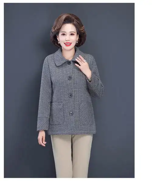 【秋季中老年女装妈妈款】中年妈妈衣服秋外套女洋气上衣50岁中老年人