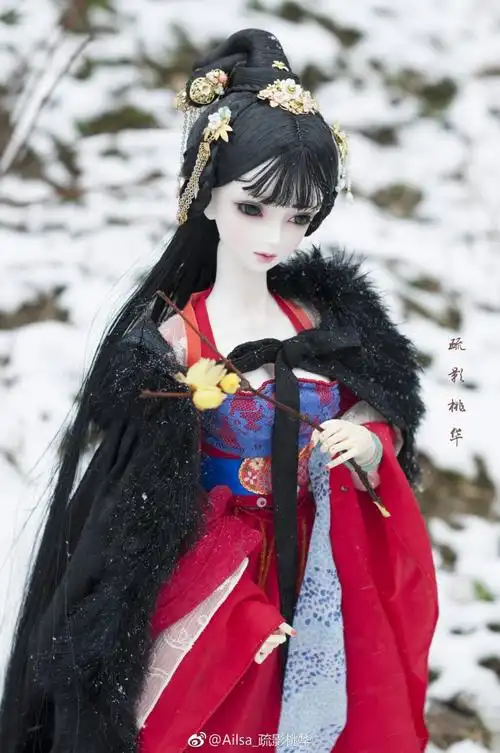 古风美人 sd娃娃 bjd 玩具 人偶 壁纸 萌物
