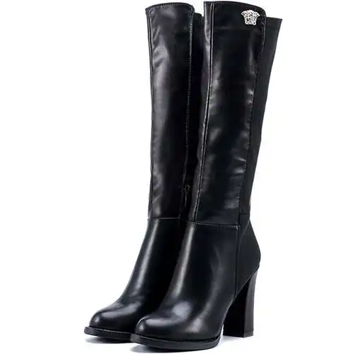 莱卡金顿名媛时尚长筒靴 性感修腿长靴子 高跟过膝 尊贵长靴子 女靴