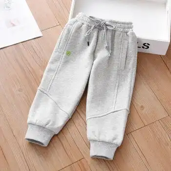 儿童运动裤秋季新款女童卫裤春秋装宝宝长裤洋气女孩休闲裤子灰色130