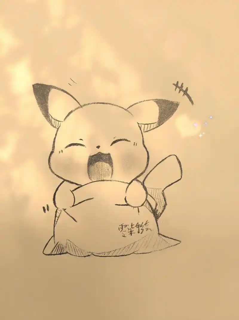 可爱的皮卡丘简笔画教程.#一学就会的简笔画 #图文快传计划 - 抖音