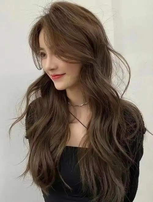 素颜也很好看特别火的奶茶冷棕色染完就是超显白显白