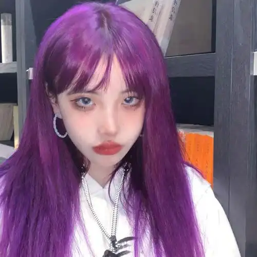 2022流行灰紫罗兰潮色染发剂显白薄藤粉紫色女自己在家染发膏紫罗兰