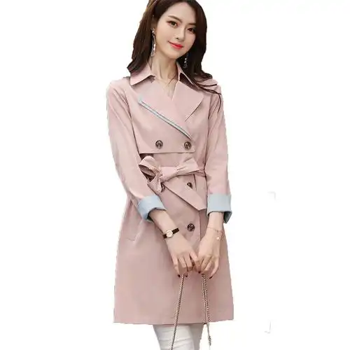 风衣中长款韩版秋装女2018新款小个子chic百搭春秋薄上衣lulu外套