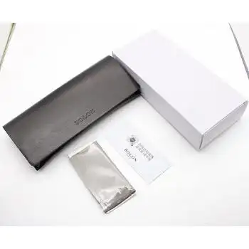 陌森太阳镜盒折叠便携式眼镜盒原装墨镜镜简约创意复古镜布 暴龙黑色