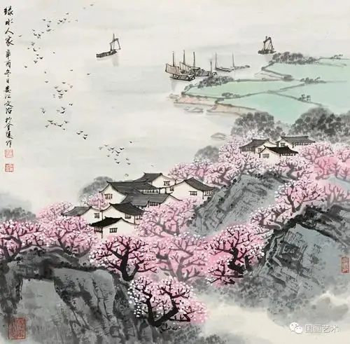 宋文治笔下的江南春色,太美了!