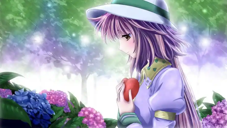 唯美意境二次元美女桌面壁纸高清大图预览1920x1080_卡通动漫下载_美