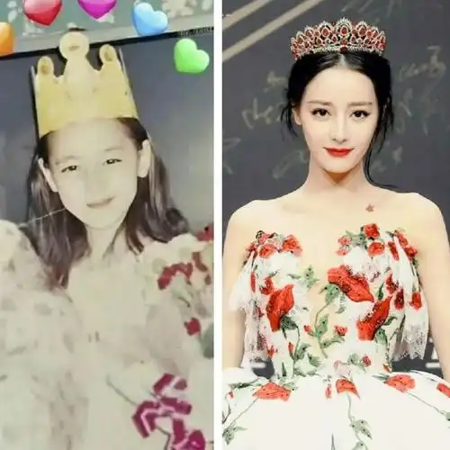 小时候的迪丽热巴 也太可爱啦……__财经头条