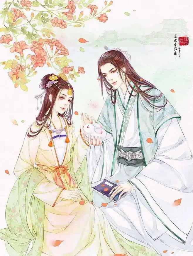 七夕甜蜜古风高清图集一组唯美古风情侣图片