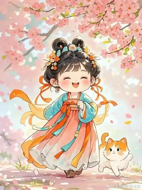 可爱古风萌娃头像