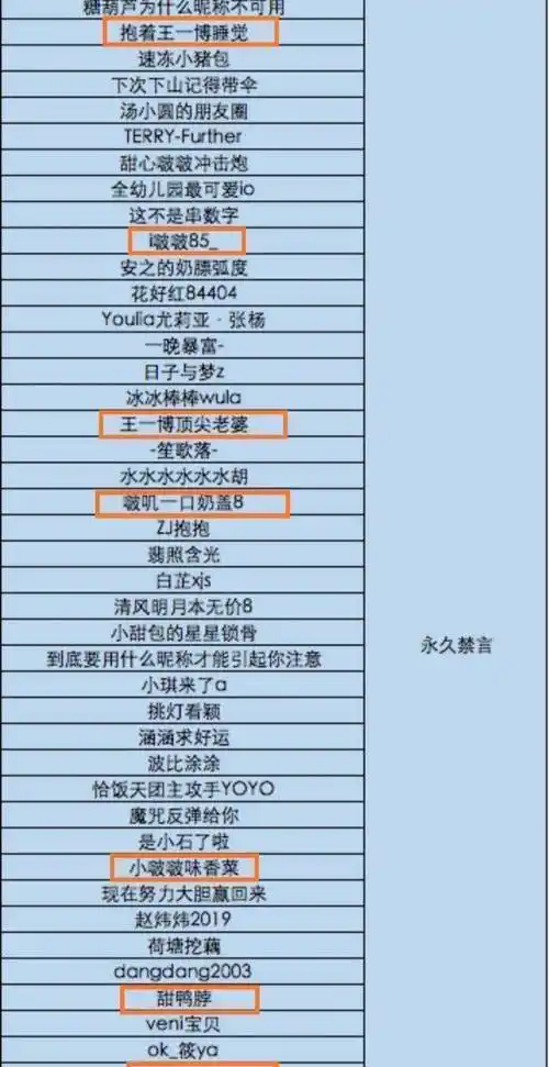 也是有不少网名属性特征极其明显,一看就是王一博粉丝的社交账号被