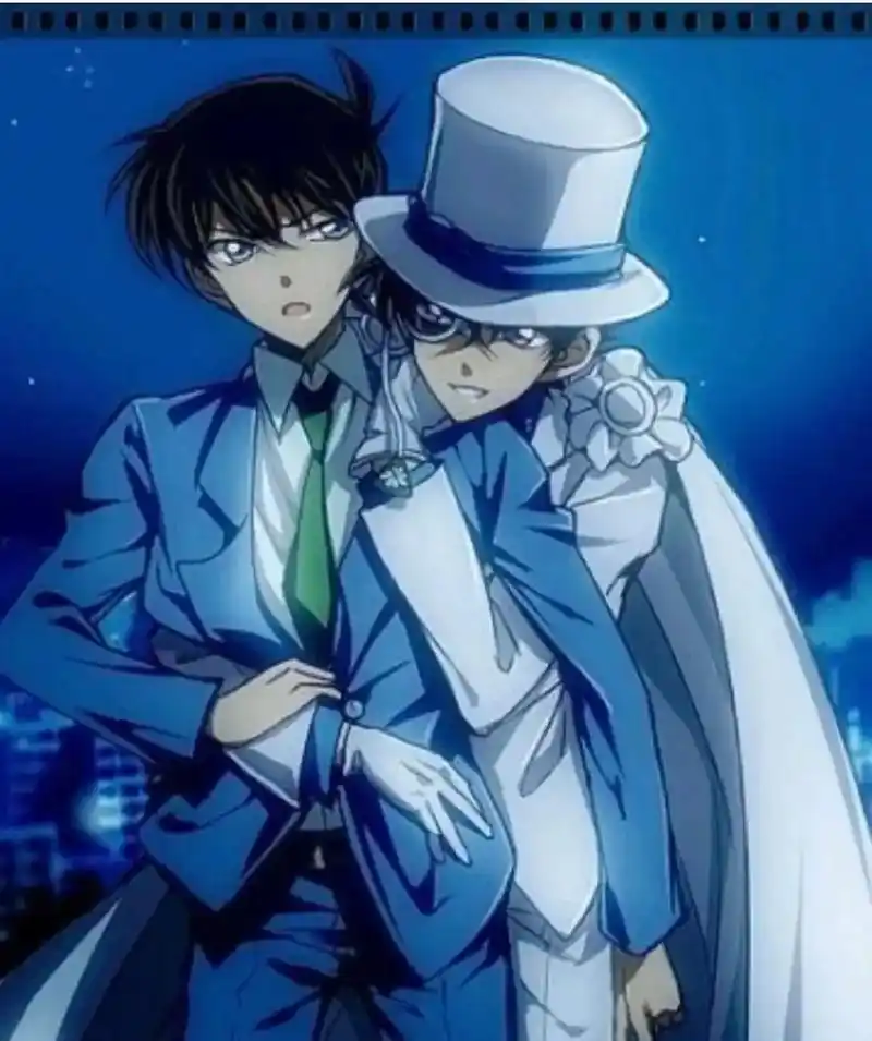 原来cp真的很好嗑#怪盗基德 #工藤新一 #新兰c - 抖音