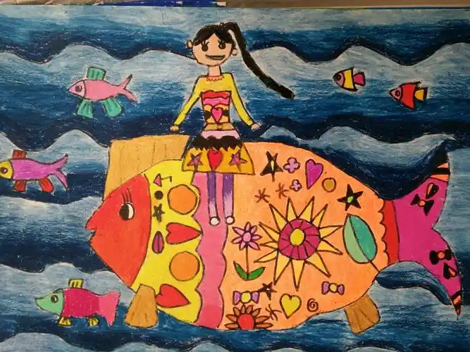 "兴凯湖-生命之湖"国际儿童绘画竞赛作品