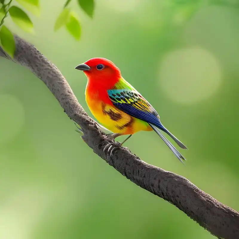 一组站在树枝上的漂亮小鸟图(二)