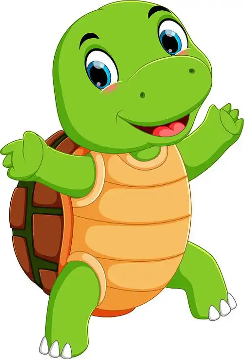 一个可爱的乌龟卡通人物图片下载