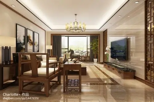 中式现代简约装修图 – 设计本装修效果图